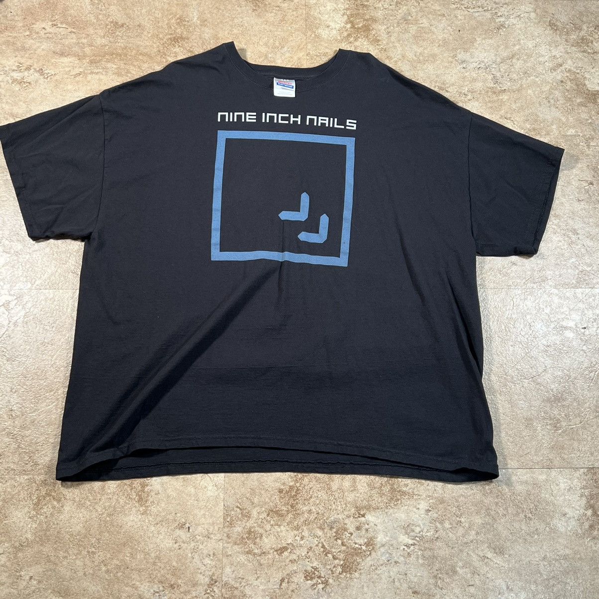 Nine Inch Nails Wave Goodbye Goth Emo Vintage Y2K Black Tee