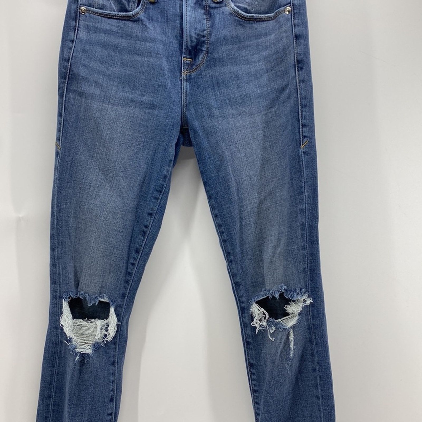Good American Good American good legs crop high waisted skinny sz 00 Size 24" / US 00 / IT 34 - 4 Thumbnail