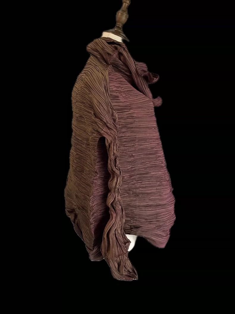 Issey Miyake Issey Miyake size:2 Brown main line metal aurora jacket Size M / US 6-8 / IT 42-44 - 2 Thumbnail