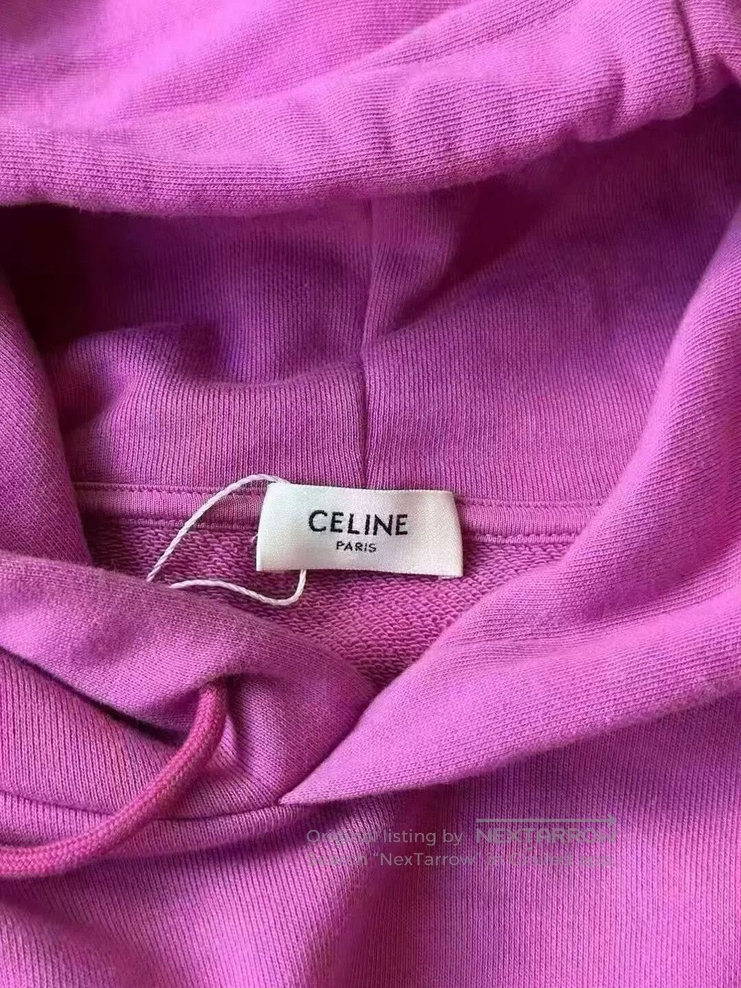 Celine Celine Rose Red Logo Hoodie. Size XS / US 0-2 / IT 36-38 - 2 Thumbnail