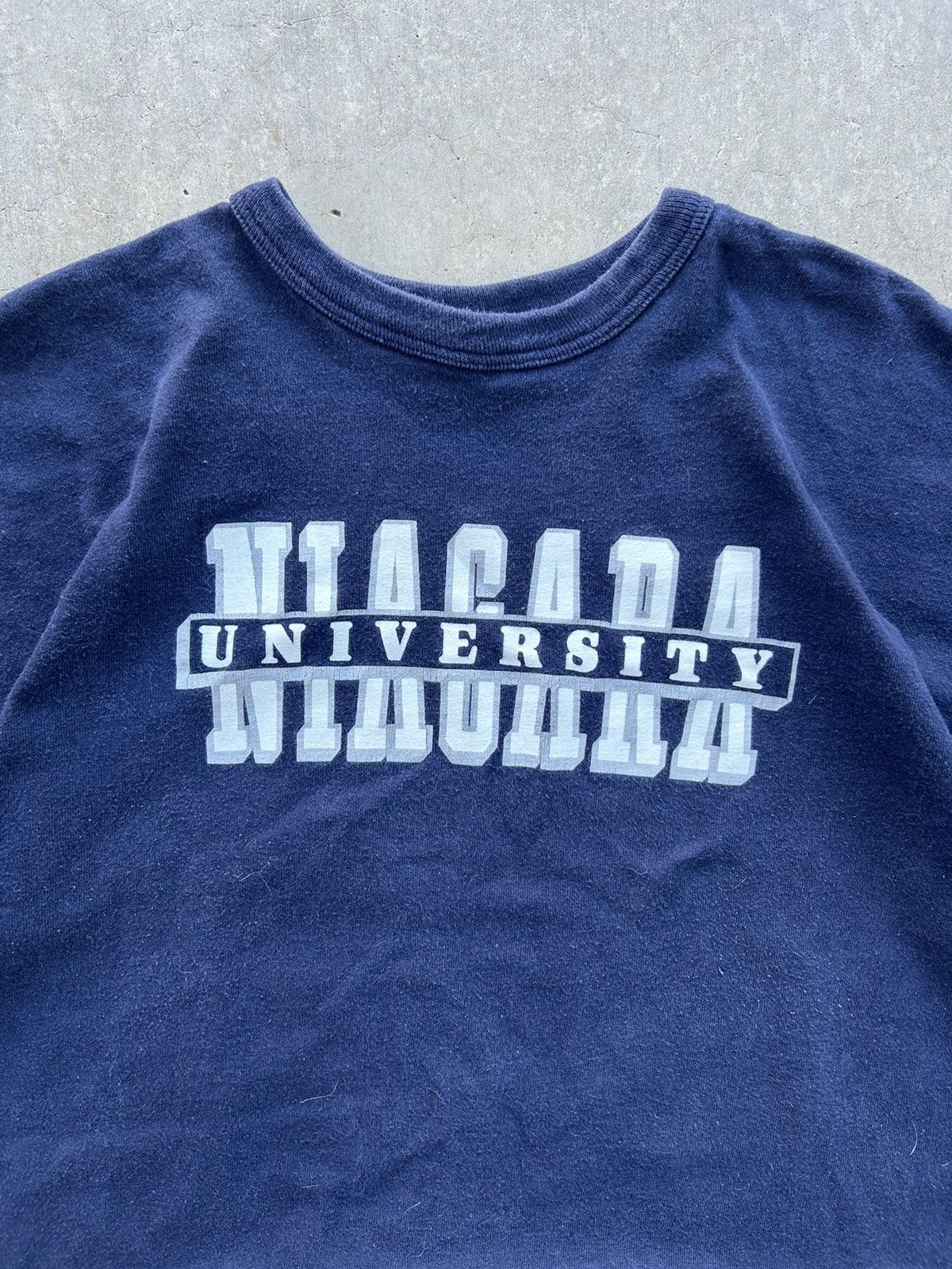 Champion × Vintage Vintage Champion Ringer Niagara University T Shirt Size US XXL / EU 58 / 5 - 4 Thumbnail