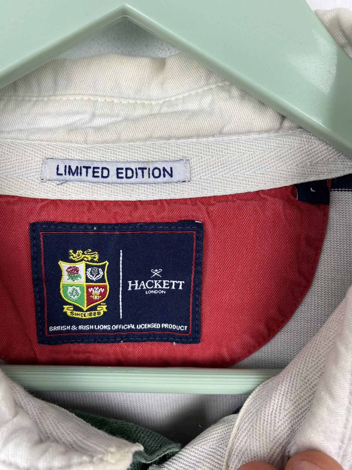 Hackett Hackett British Irish Lions Limited Rugby Shirt Jersey Y2K Size US L / EU 52-54 / 3 - 18 Thumbnail