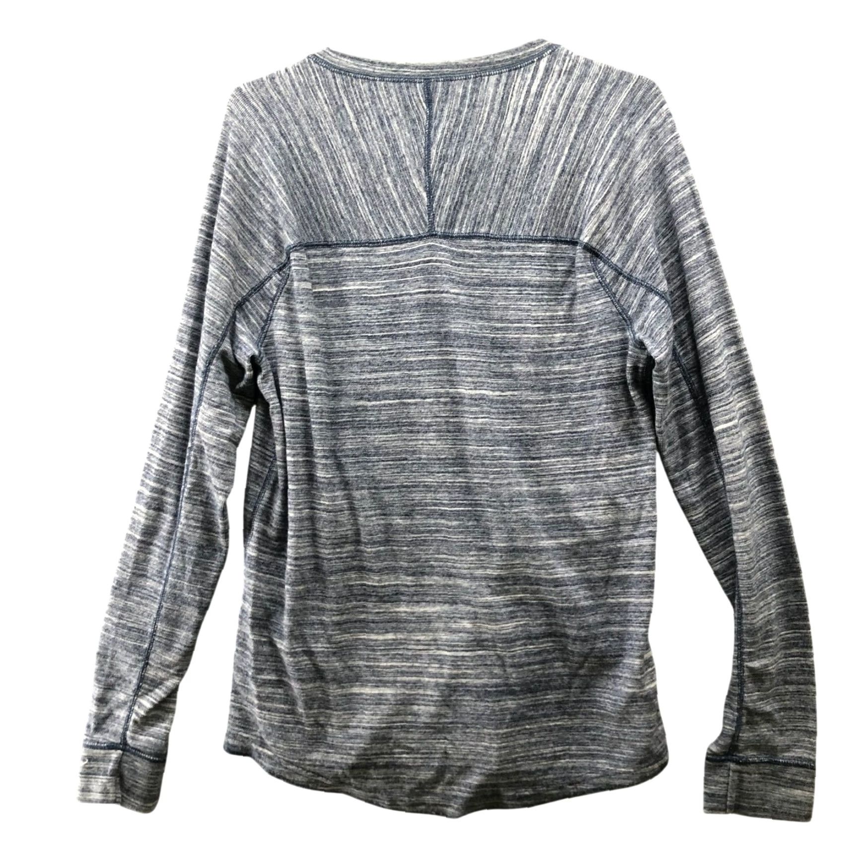 American Eagle Outfitters American Eagle Outfitters Henley T-Shirt Mens M Blue Heathered Cotton Poly Long Sleeve Shirt Size US M / EU 48-50 / 2 - 2 Thumbnail