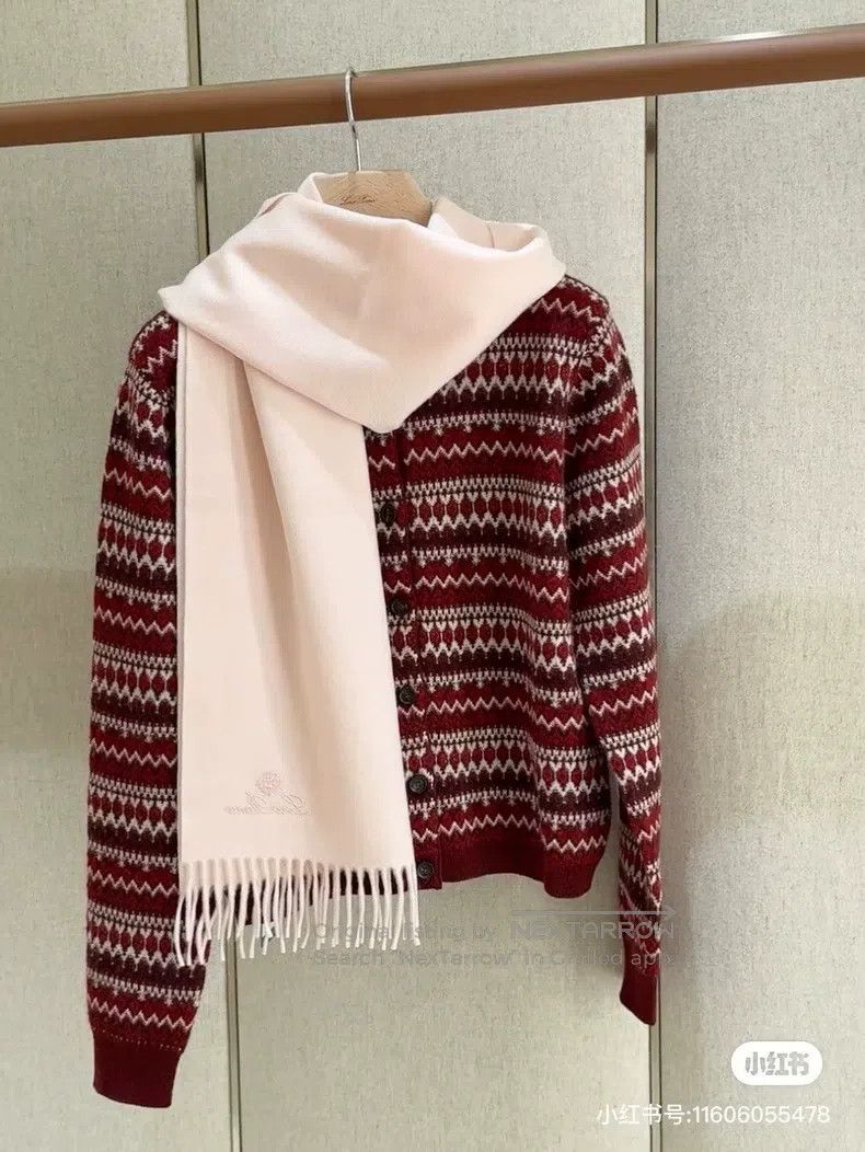 Loro Piana Loro Piana Pink cashmere fringed scarf Size ONE SIZE - 8 Thumbnail