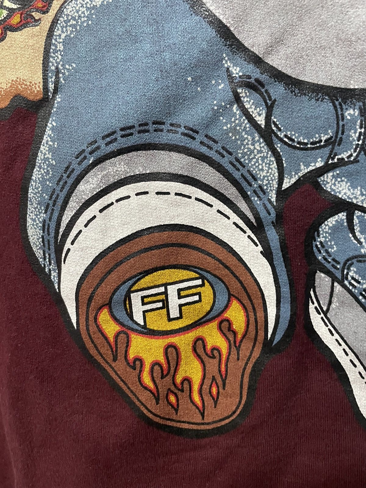 Vintage Vintage 90s Fistfull Sweatshirt Skate Hip Hop Y2K Graphic XL Size US XL / EU 56 / 4 - 6 Thumbnail