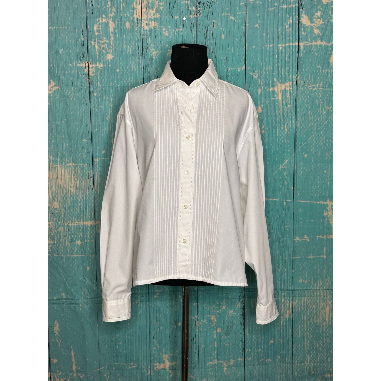 Jos. A. Bank JoS A Banks white button blouse size 14 Size XL / US 12-14 / IT 48-50 - 9 Thumbnail