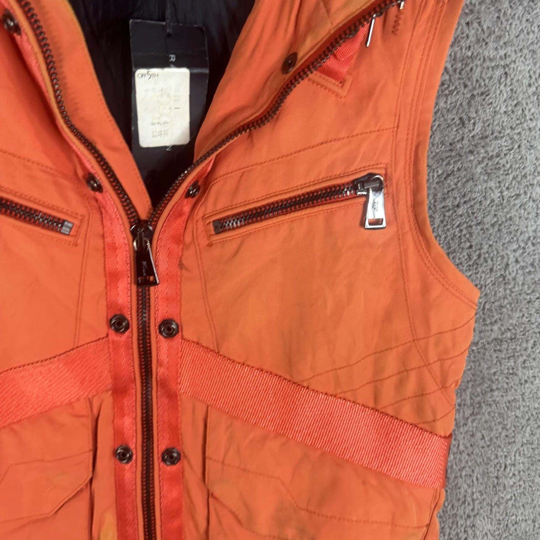 Ralph Lauren Ralph Lauren SPCL AGENT Vest Mens M Orange Insulated Quilted Full Zip With Pockets Casual Military Jacket Style Size US M / EU 48-50 / 2 - 3 Thumbnail