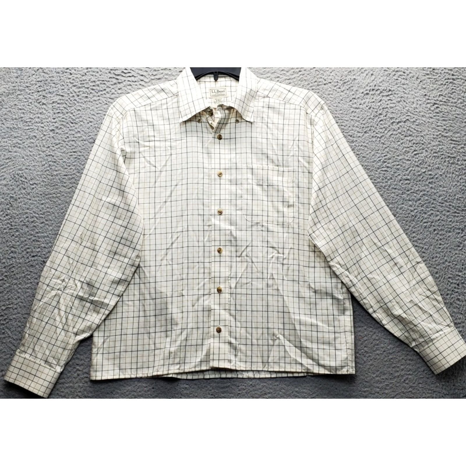 Vintage L.L. Bean Button-Down Shirt Mens M Multi Plaid Wrinkle Resistant Collared Shirt Size US M / EU 48-50 / 2 - 2 Thumbnail