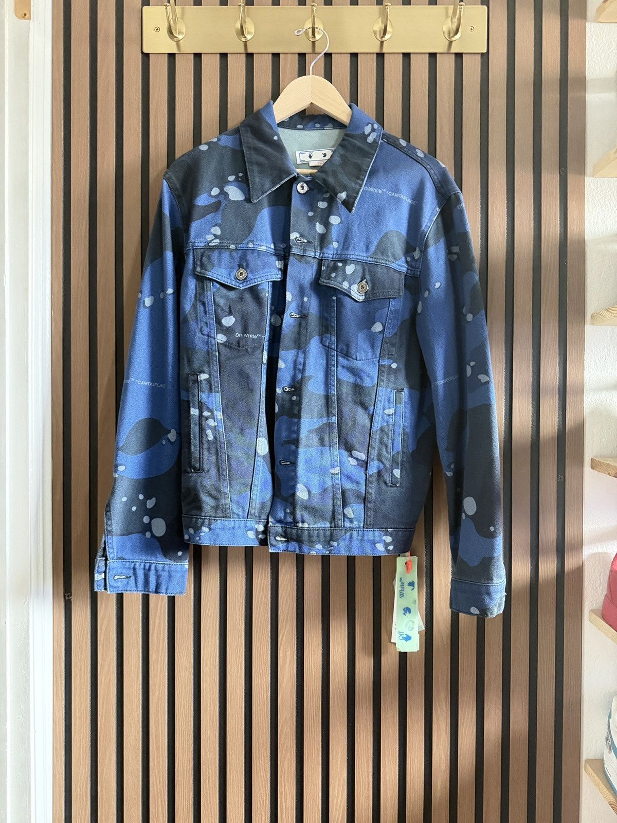 Off-White Off-White Camo Skate Denim Jacket Size US M / EU 48-50 / 2 - 1 Thumbnail