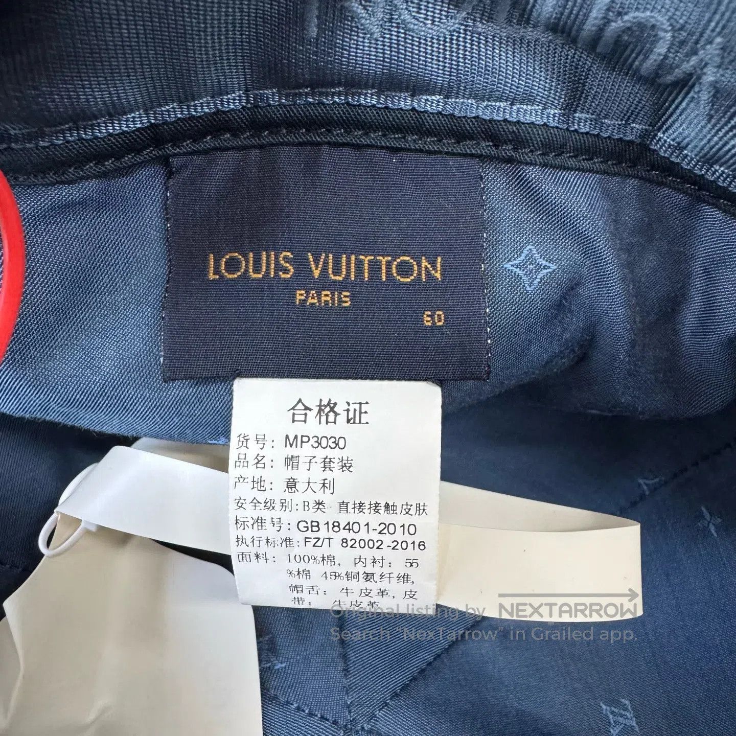 Louis Vuitton Louis Vuitton Full-print old-style design; denim leather p Size ONE SIZE - 5 Thumbnail