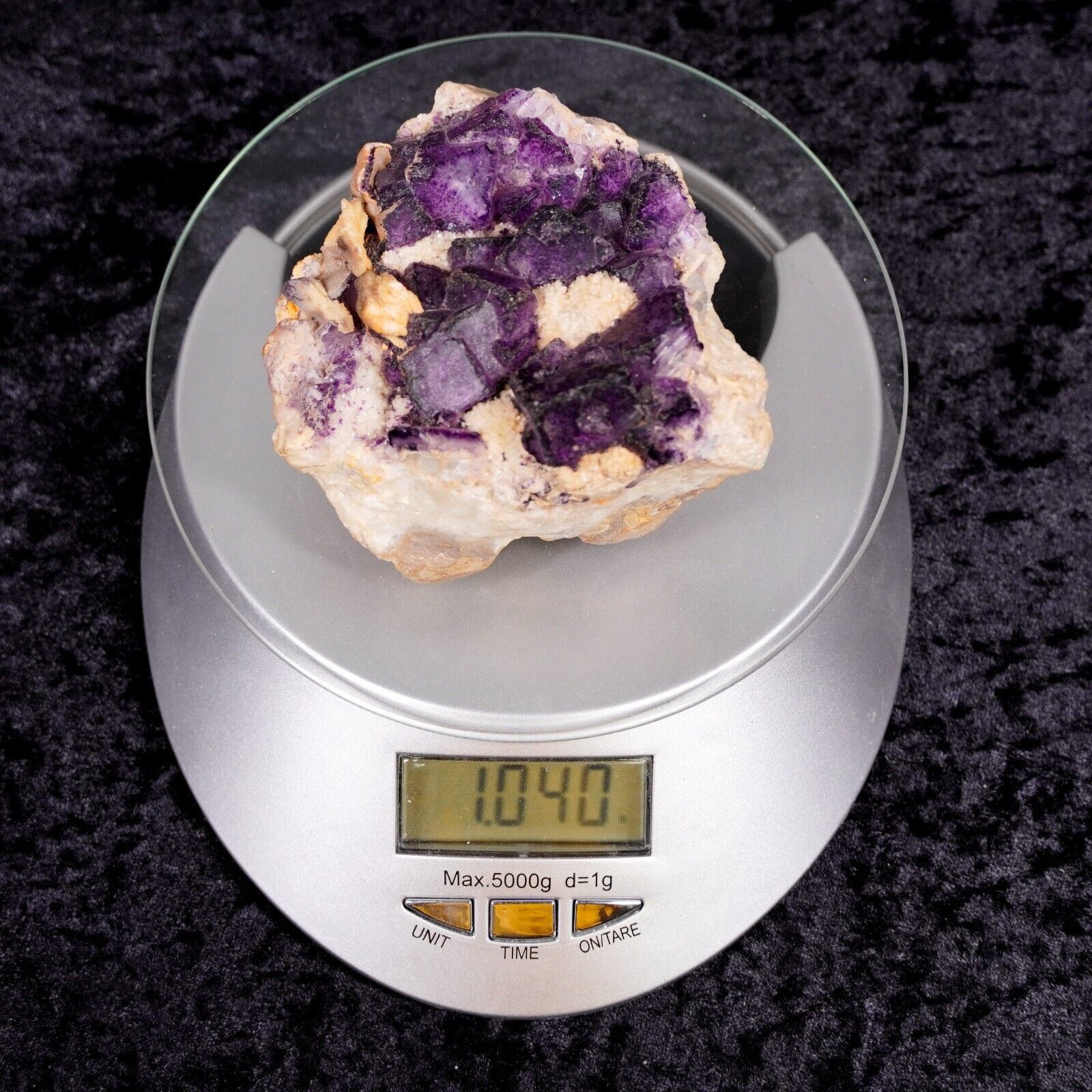 Other Large Purple Flourite Crystal Cluster 3.5" Healing Gemstone Size ONE SIZE - 12 Thumbnail