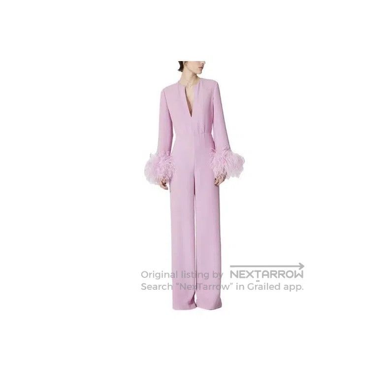 Valentino Valentino Feather cuff jumpsuit Size M / US 6-8 / IT 42-44 - 9 Thumbnail