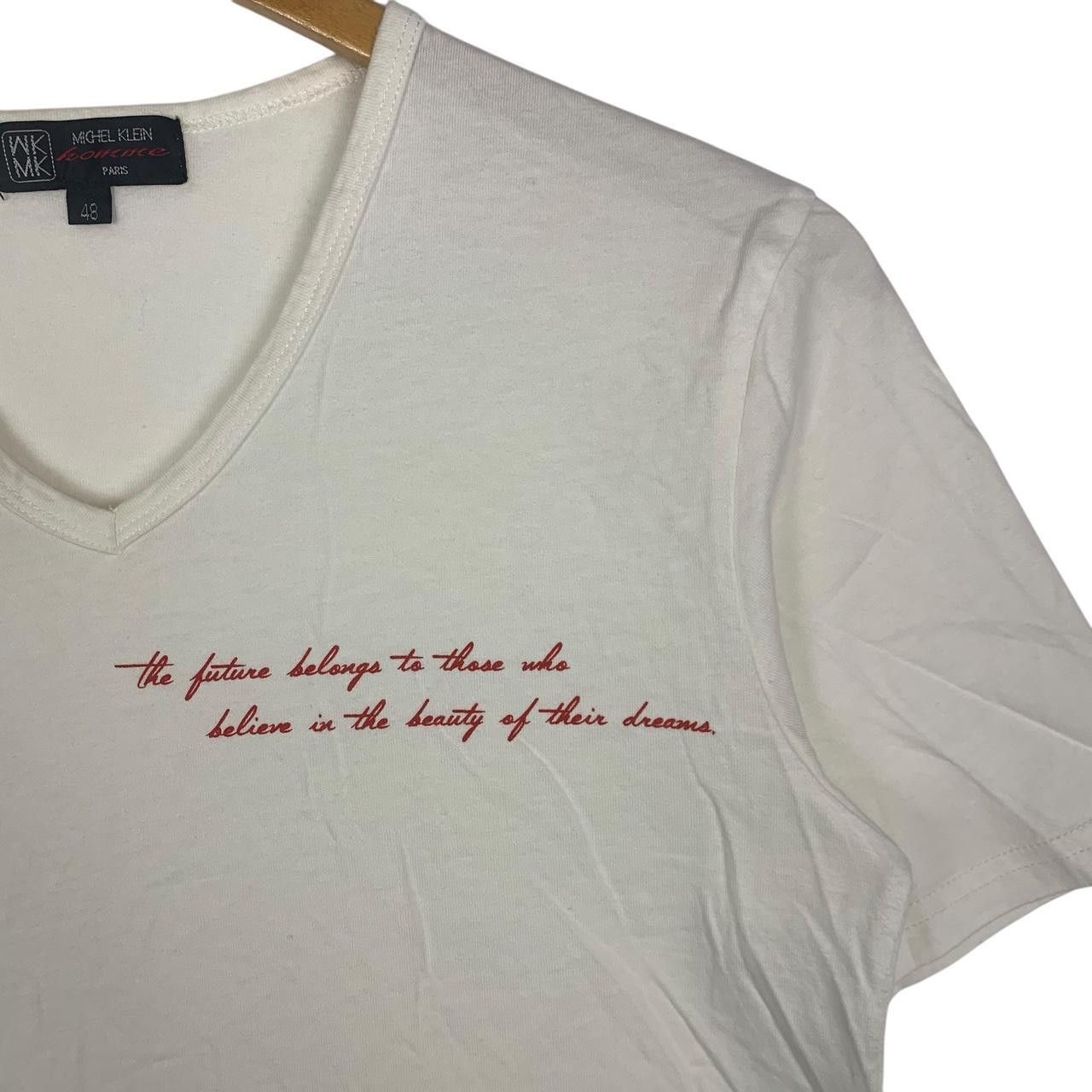 Vintage Vintage MICHEL KLEIN PARIS Homme Collection V Neck Tee Size US XS / EU 42 / 0 - 5 Thumbnail