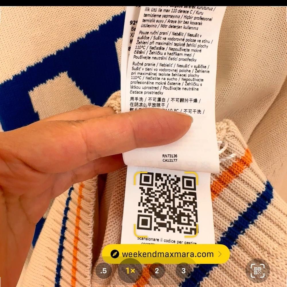 Designer Weekend Max Nara Label-cut Cotton Blend Yarn Sweater Sz: S Size S / US 4 / IT 40 - 6 Thumbnail