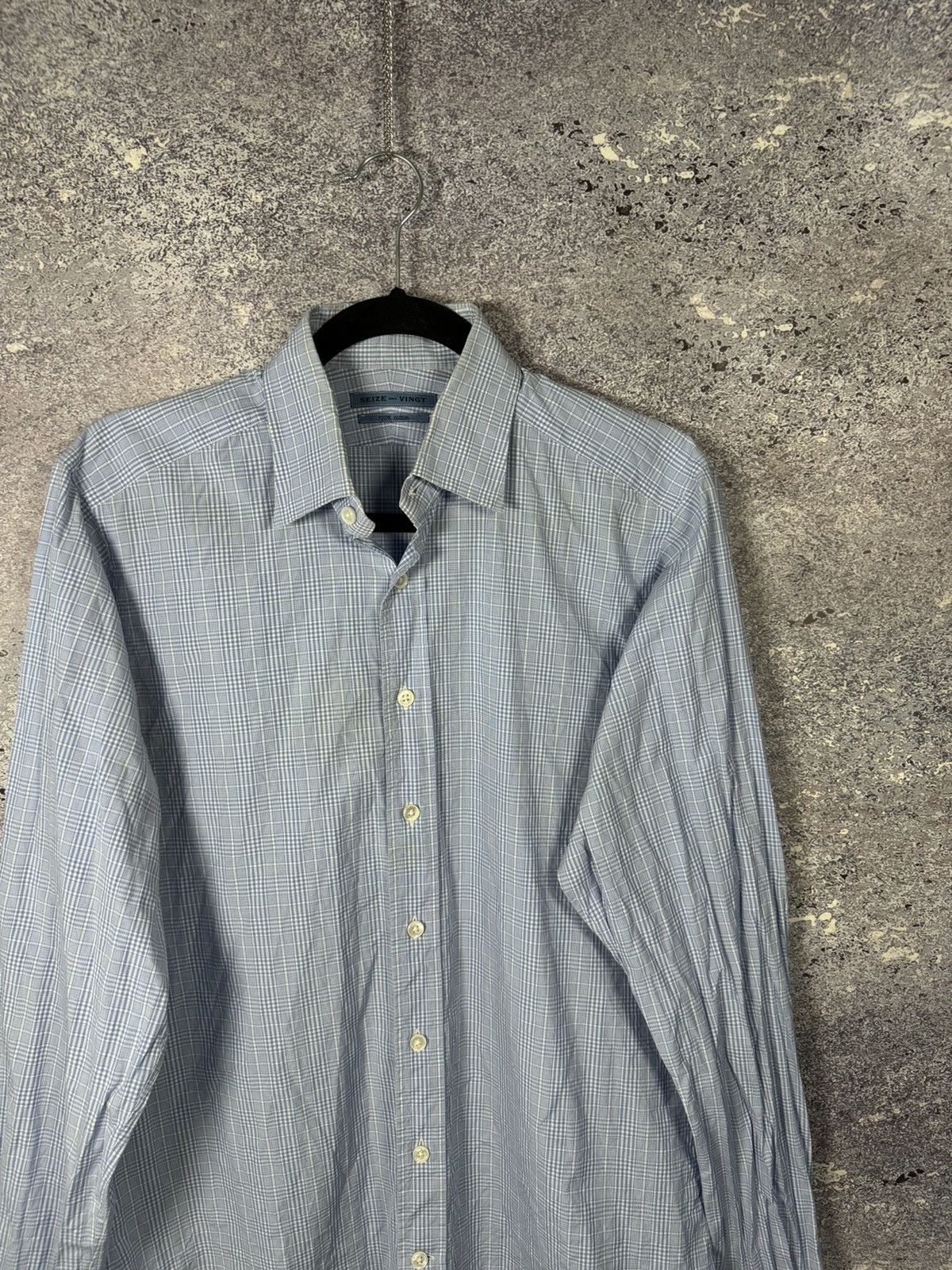 Seize sur Vingt × Vintage Seize Sur Vingt Shirt Men’s Large Gingham Check Hipster Size US L / EU 52-54 / 3 - 2 Thumbnail