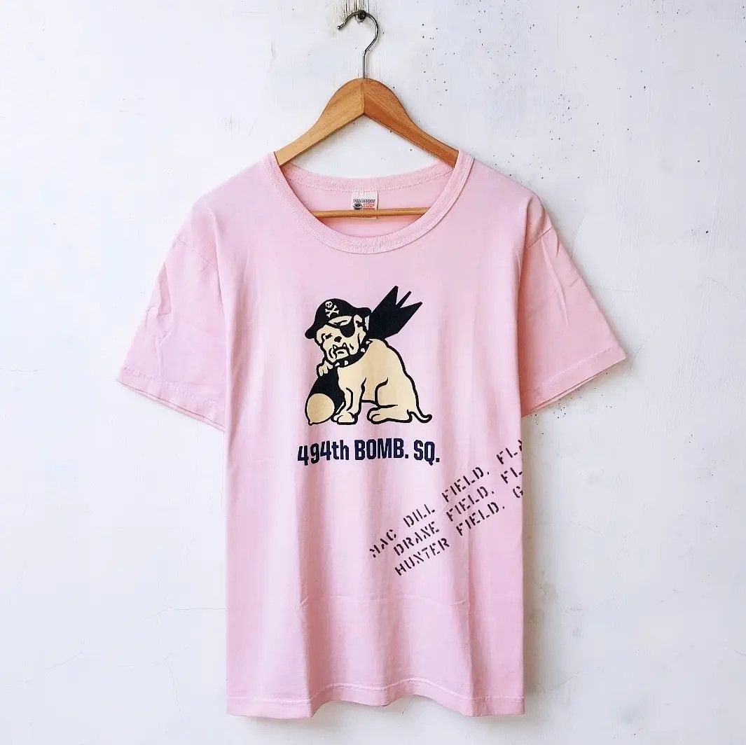 Buzz Rickson's × Vintage Vtg Buzz Rickson 494th Bomb Squadron Tshirt Size US M / EU 48-50 / 2 - 1 Thumbnail