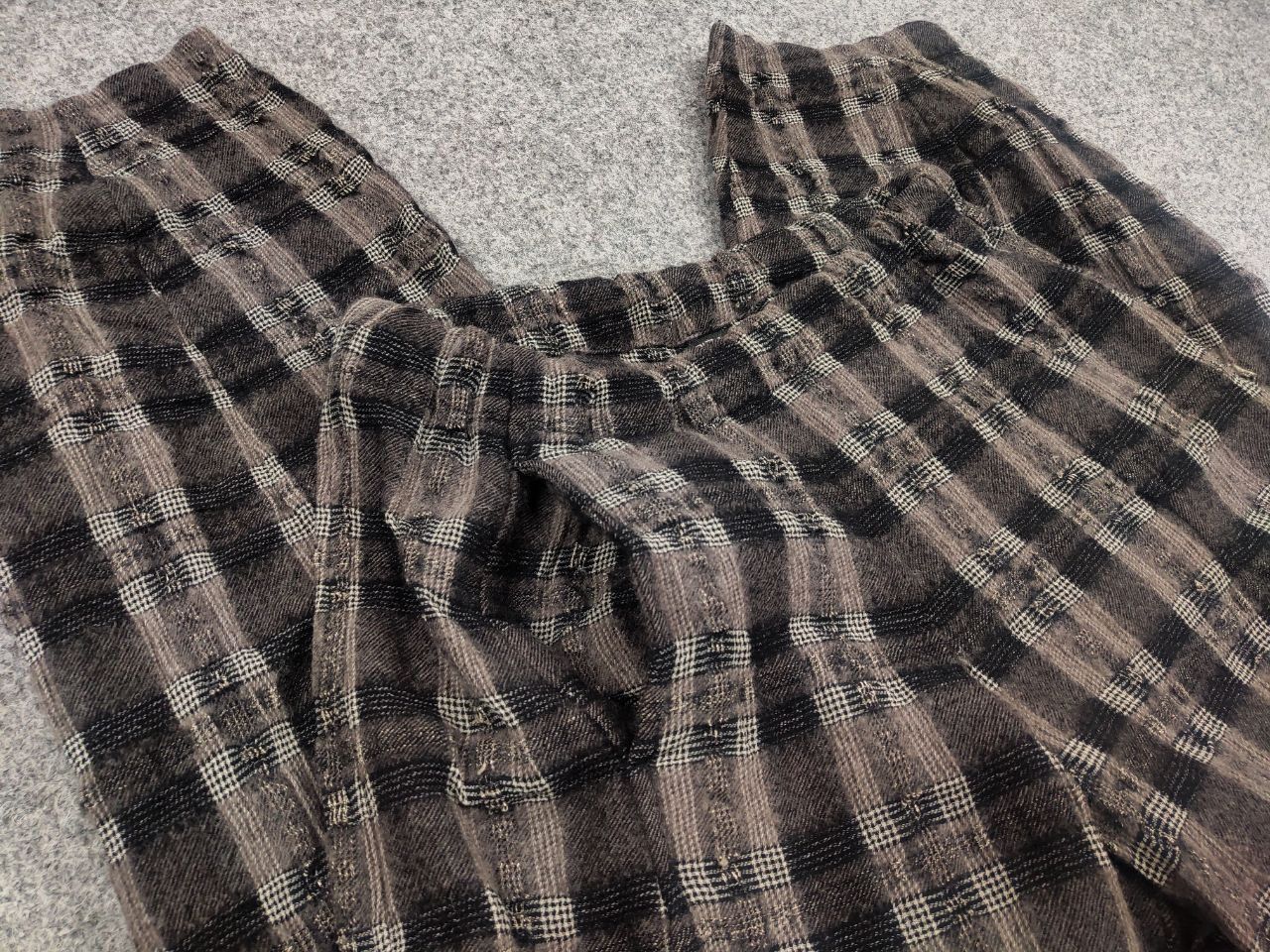 Other Grizas Design Dark Wood Pattern Blend Baggy Pants Size 32" / US 10 / IT 46 - 12 Thumbnail