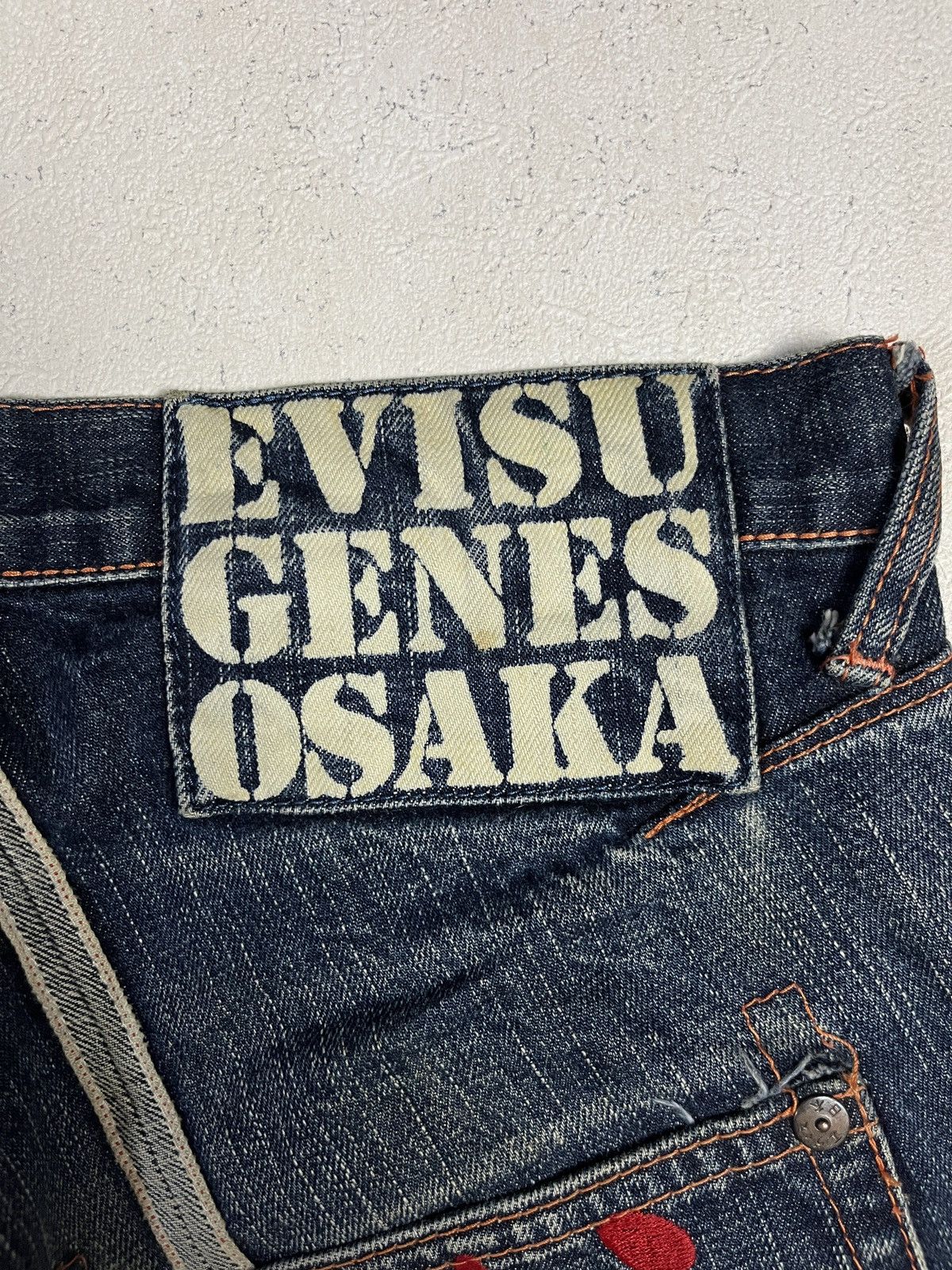 Evisu Evisu Genes Osaka Distressed Wash Jeans Size US 30 / EU 46 - 4 Thumbnail