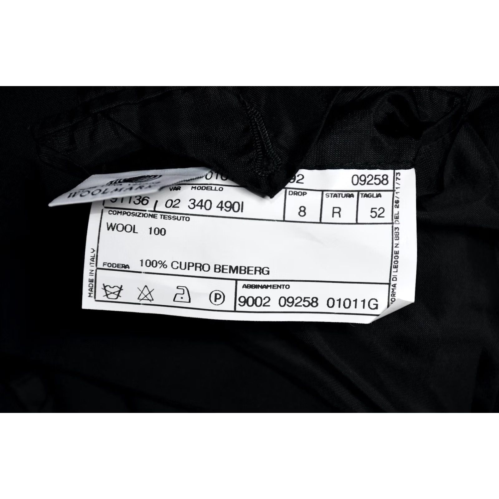 Pal Zileri PAL ZILIERI CEREMONIA REDA SUPER 100's Wool Long Jacket 52 Black Mens Blazer Vintage No Size 52R - 6 Thumbnail
