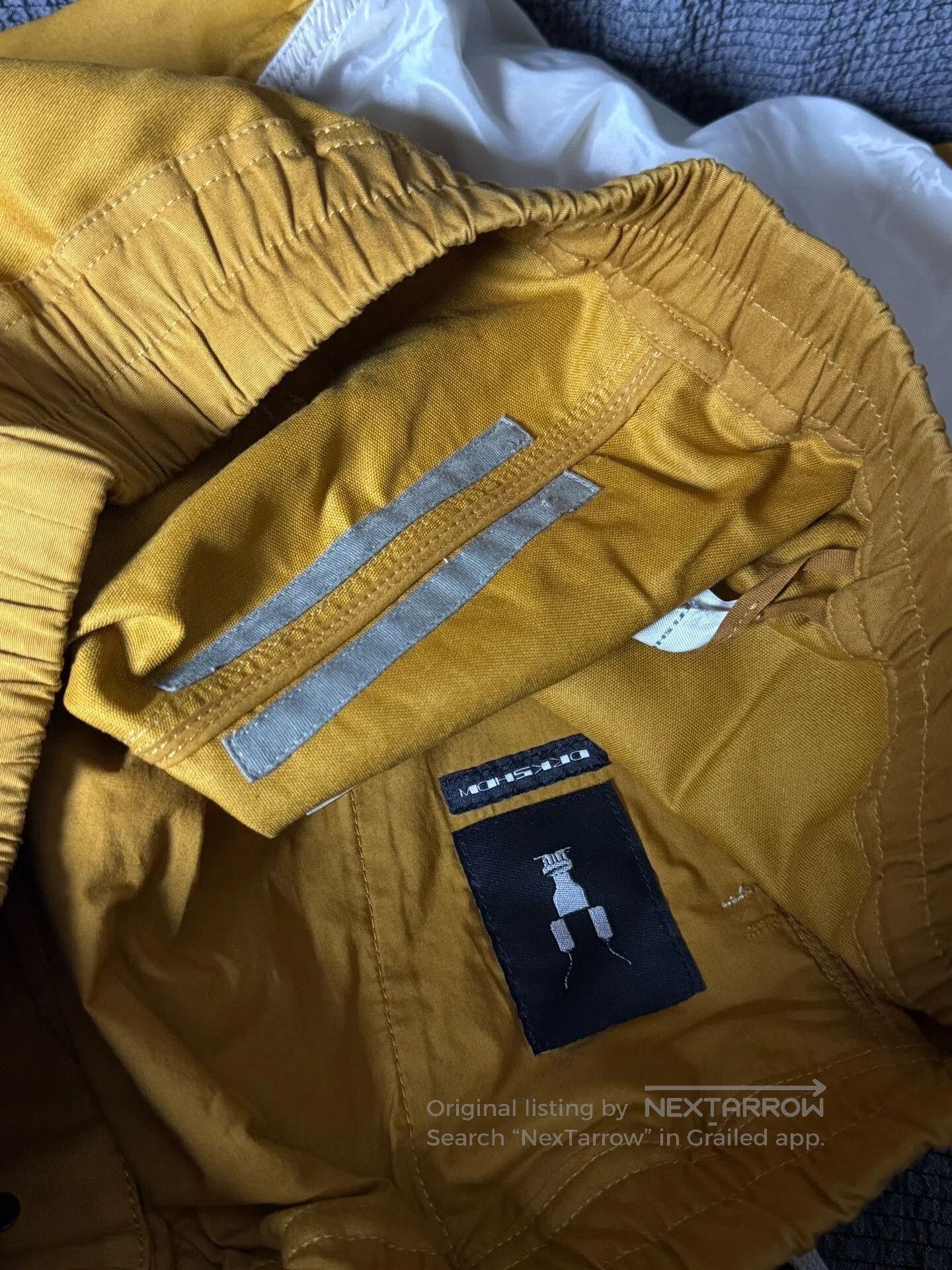 Rick Owens rick owens deconstructed shorts with yellow accents. Size US 26 / EU 42 - 6 Thumbnail