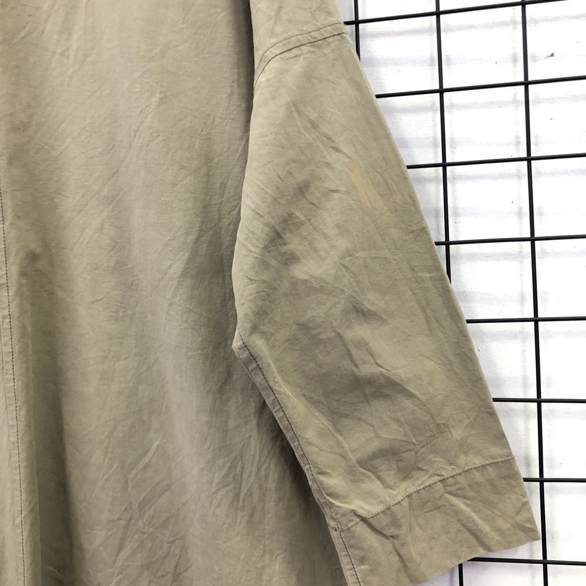 Japanese Brand Pual Ce Cin Nippon Made Outerwear Non Collar Long Coat Size US L / EU 52-54 / 3 - 18 Thumbnail