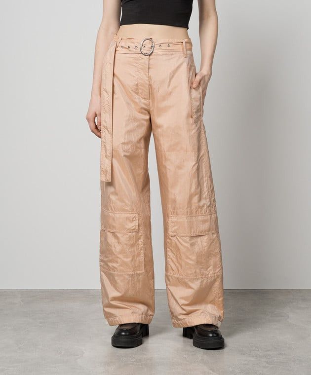 Jil Sander o1w1db10825 Cargo Pants in Beige Size 28" / US 6 / IT 42 - 3 Thumbnail
