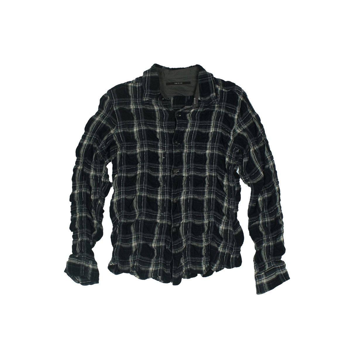 image of 20471120 x Sage De Cret Wrinkle Plaid Shirts, Women's (Size Large)