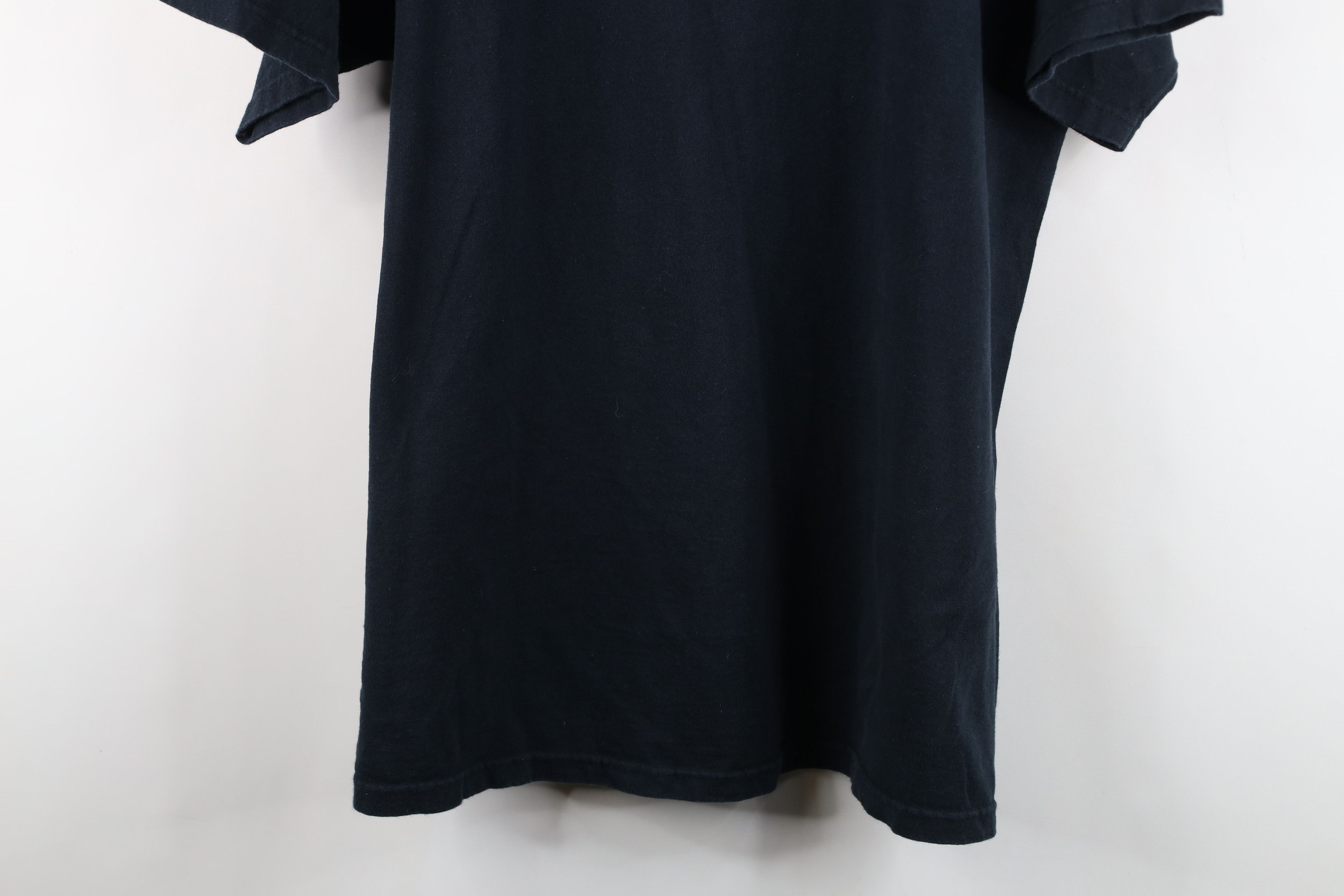 Vintage Vintage 90s Y2K Streetwear Blank Heavy Cotton T-Shirt Black Size US XXL / EU 58 / 5 - 3 Thumbnail