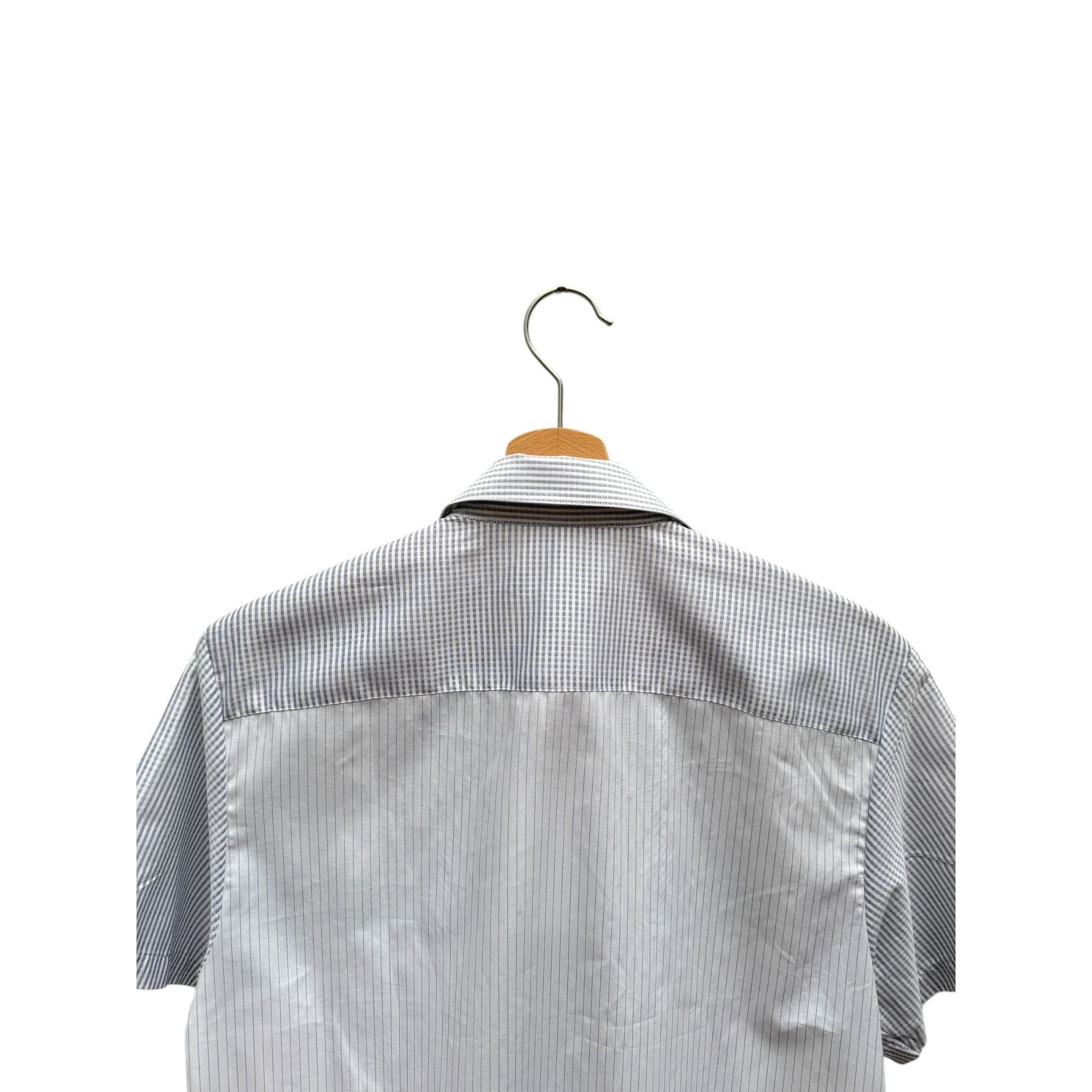 Raf Simons Spring Summer 2007 White Grey Short Sleeves Shirt Size US S / EU 44-46 / 1 - 4 Thumbnail