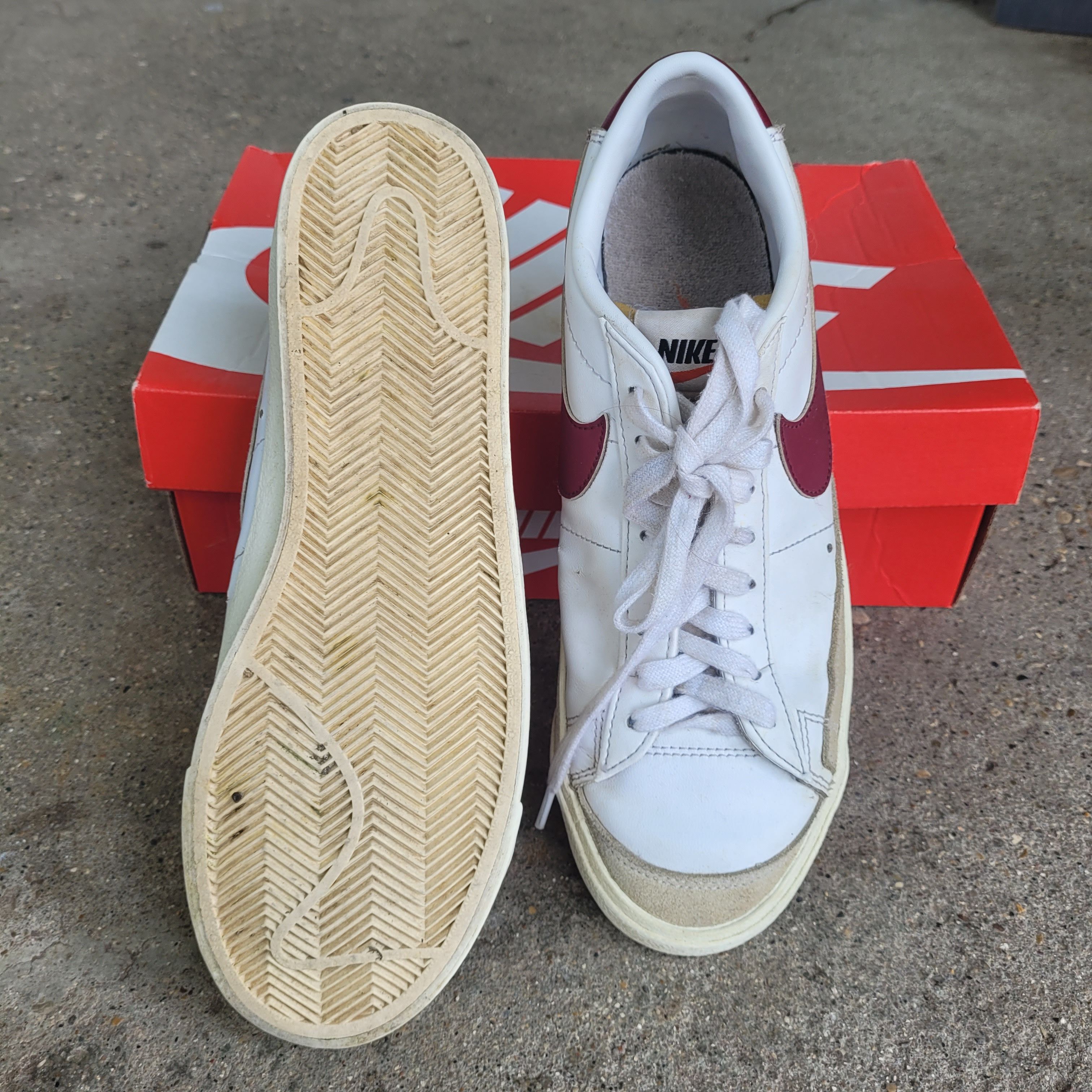 Nike Used Nike Blazer Low White/Red Size US 8 / EU 41 - 7 Thumbnail