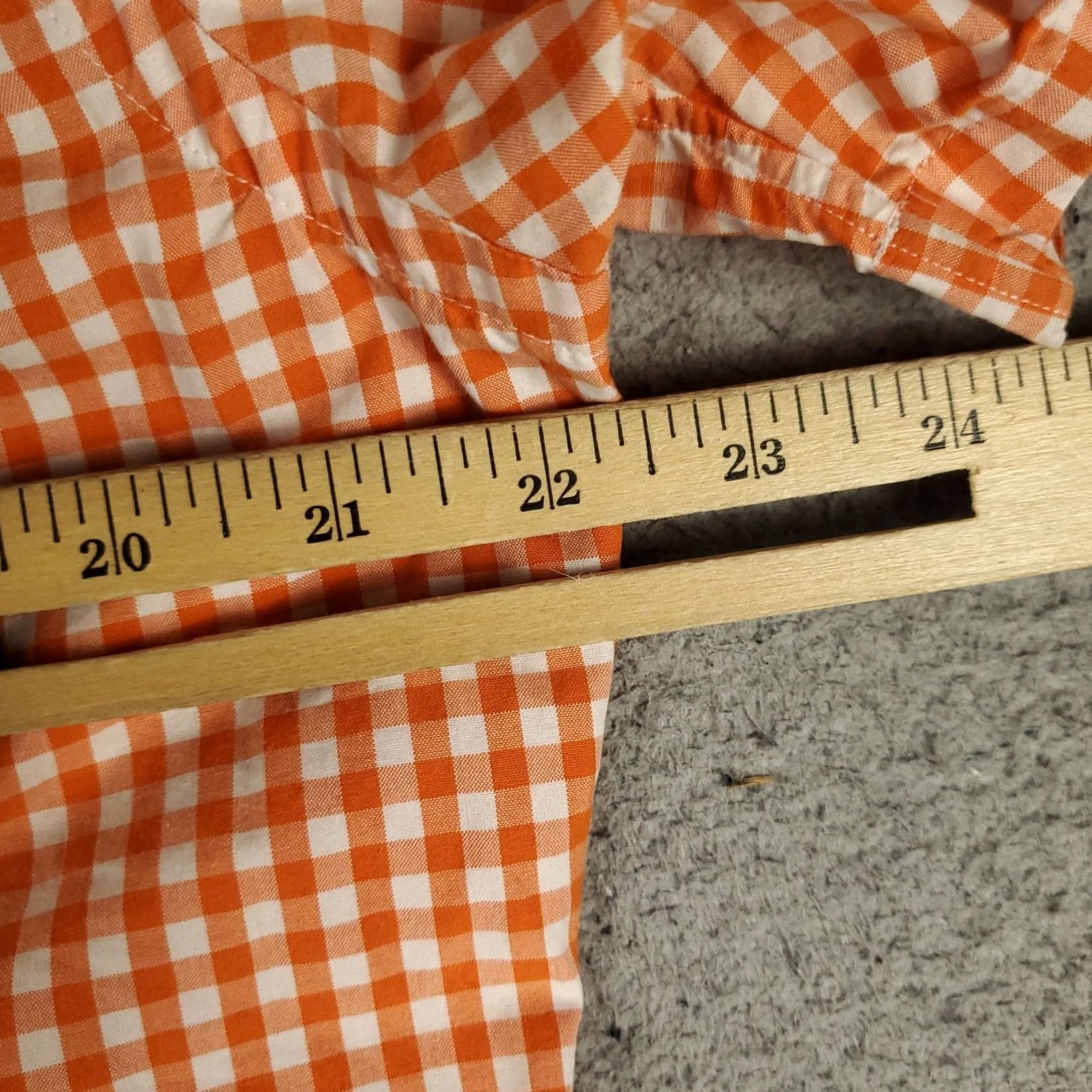 Ralph Lauren Ralph Lauren Shirt Mens Medium Orange Check Custom Fit Button Up Short Sleeve Size US M / EU 48-50 / 2 - 6 Thumbnail