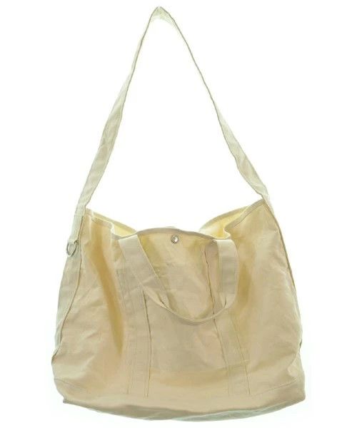 Comme des Garcons Homme Tote Bag Cotton Logo Print Pocket Inside Plain Beige Size ONE SIZE - 2 Thumbnail