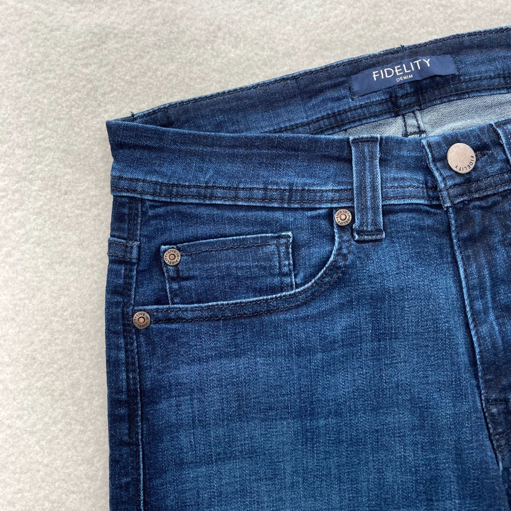 Vintage Fidelity Denim Jimmy Jeans Mens 29x34 Slim Straight Akira Blue Stretch Denim NWT Denim Jeans Mens 29x34 Slim Straight Akira Blue Stretch NWT Size US 29 - 3 Thumbnail