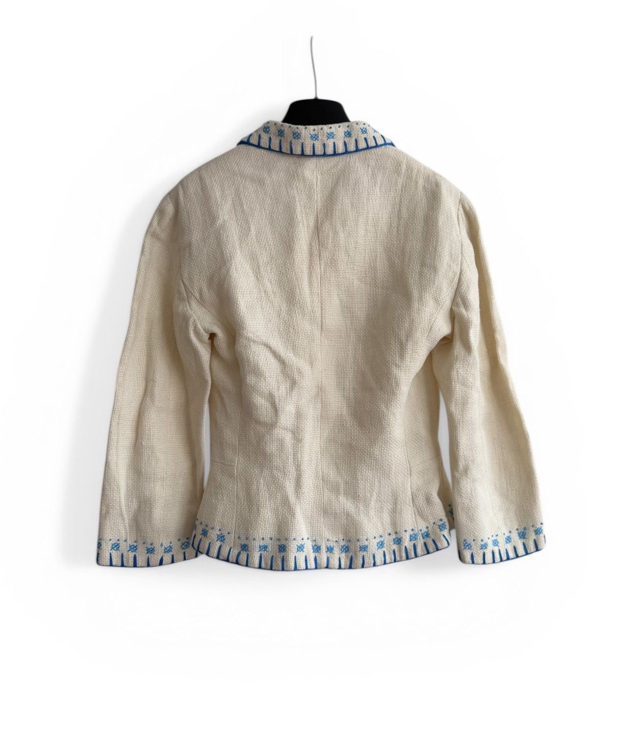 Moschino Moschino Embroidery Linen Jacket Size XS / US 0-2 / IT 36-38 - 2 Thumbnail