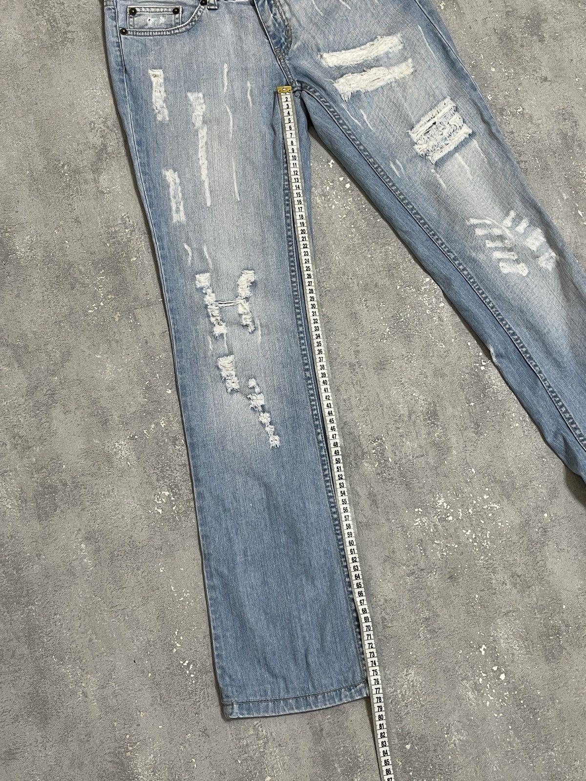Dolce & Gabbana Vintage Dolce&Gabbana Y2K Archive Distressed Denim Jeans Size 30" / US 8 / IT 44 - 20 Thumbnail