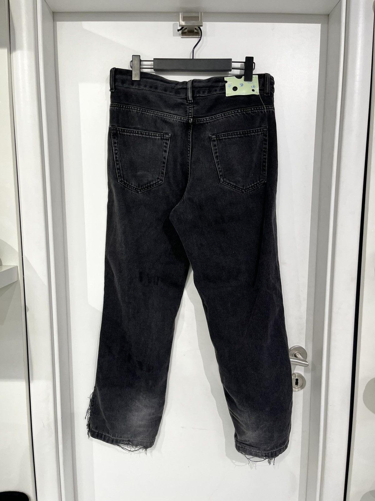 Off-White Off-White Denim Logo Jeans Black Size US 30 / EU 46 - 2 Thumbnail