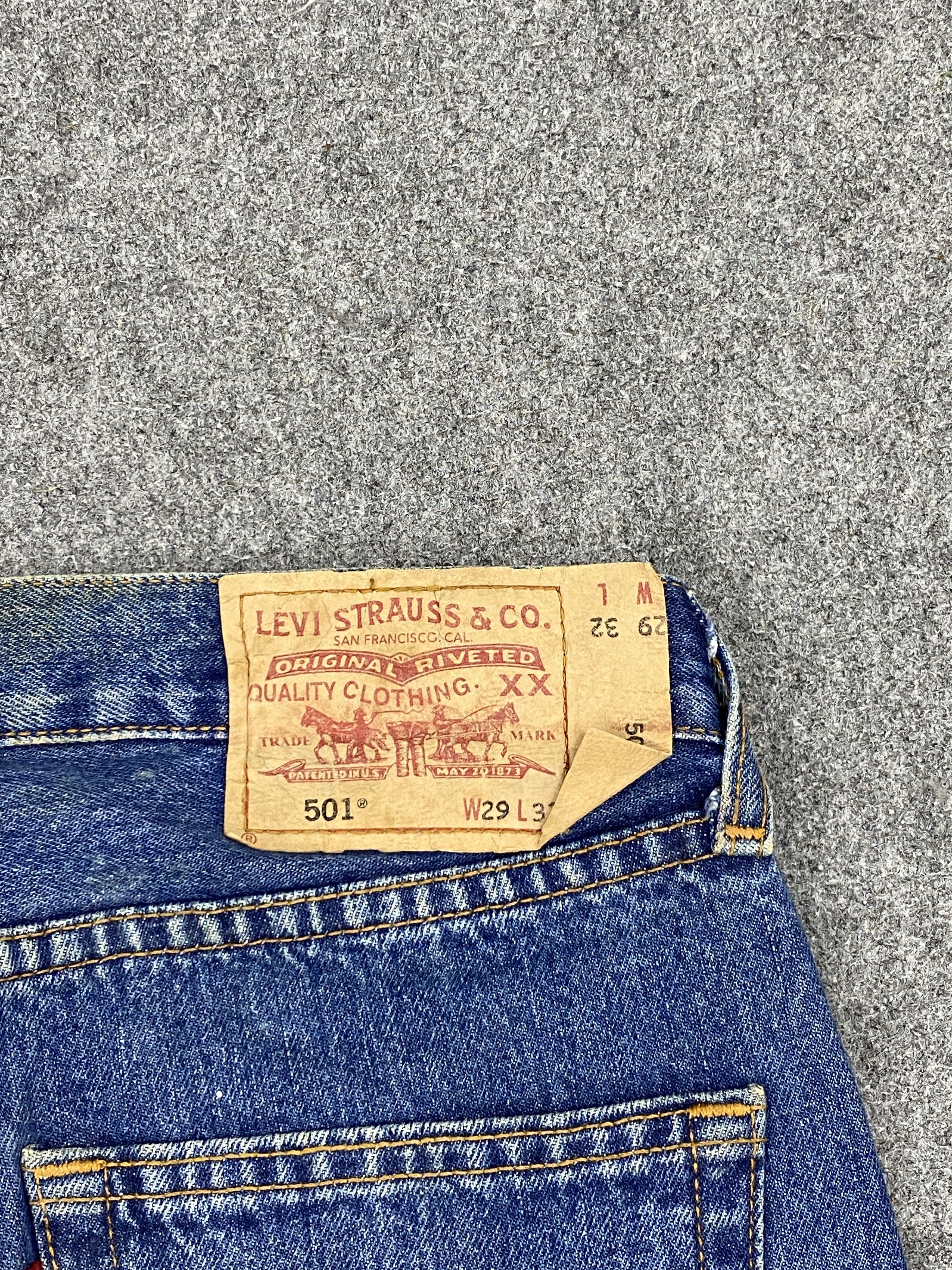 Levi's Blue Denim Vintage Levis 501 Jeans DP2758 Size US 30 / EU 46 - 5 Thumbnail
