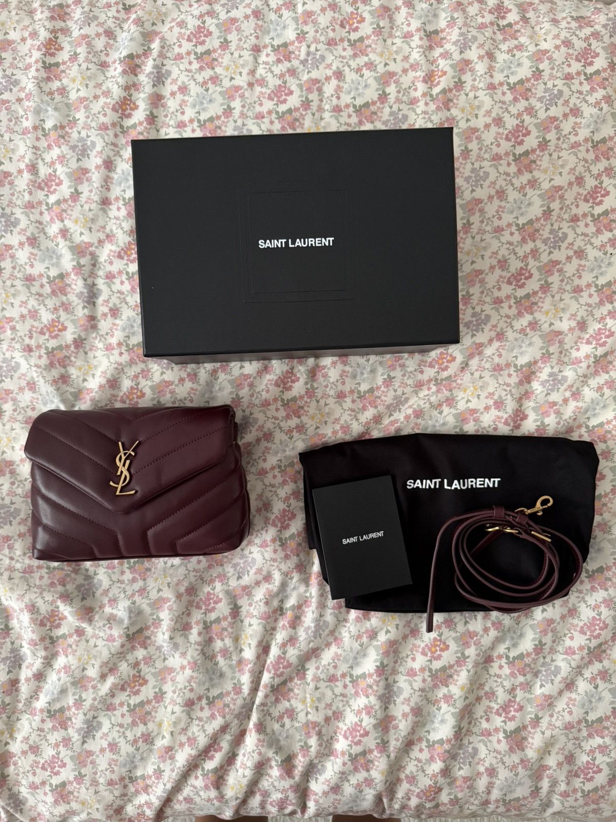 Yves Saint Laurent Saint Laurent Bordeaux Loulou Toy Crossbody Bag Size ONE SIZE - 7 Thumbnail