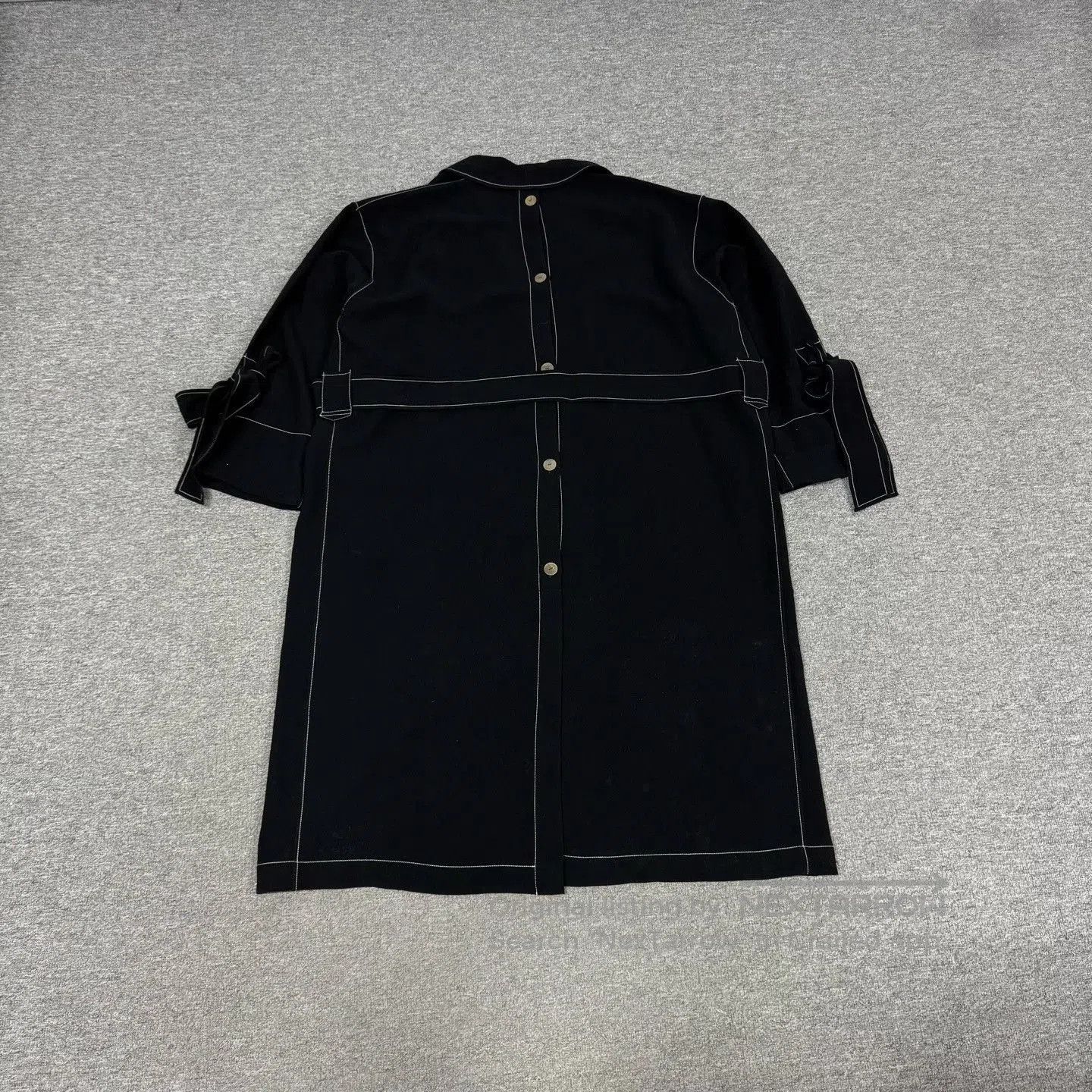 Loewe Loewe Bow White Topstitch Long Coat. Size M / US 6-8 / IT 42-44 - 2 Thumbnail