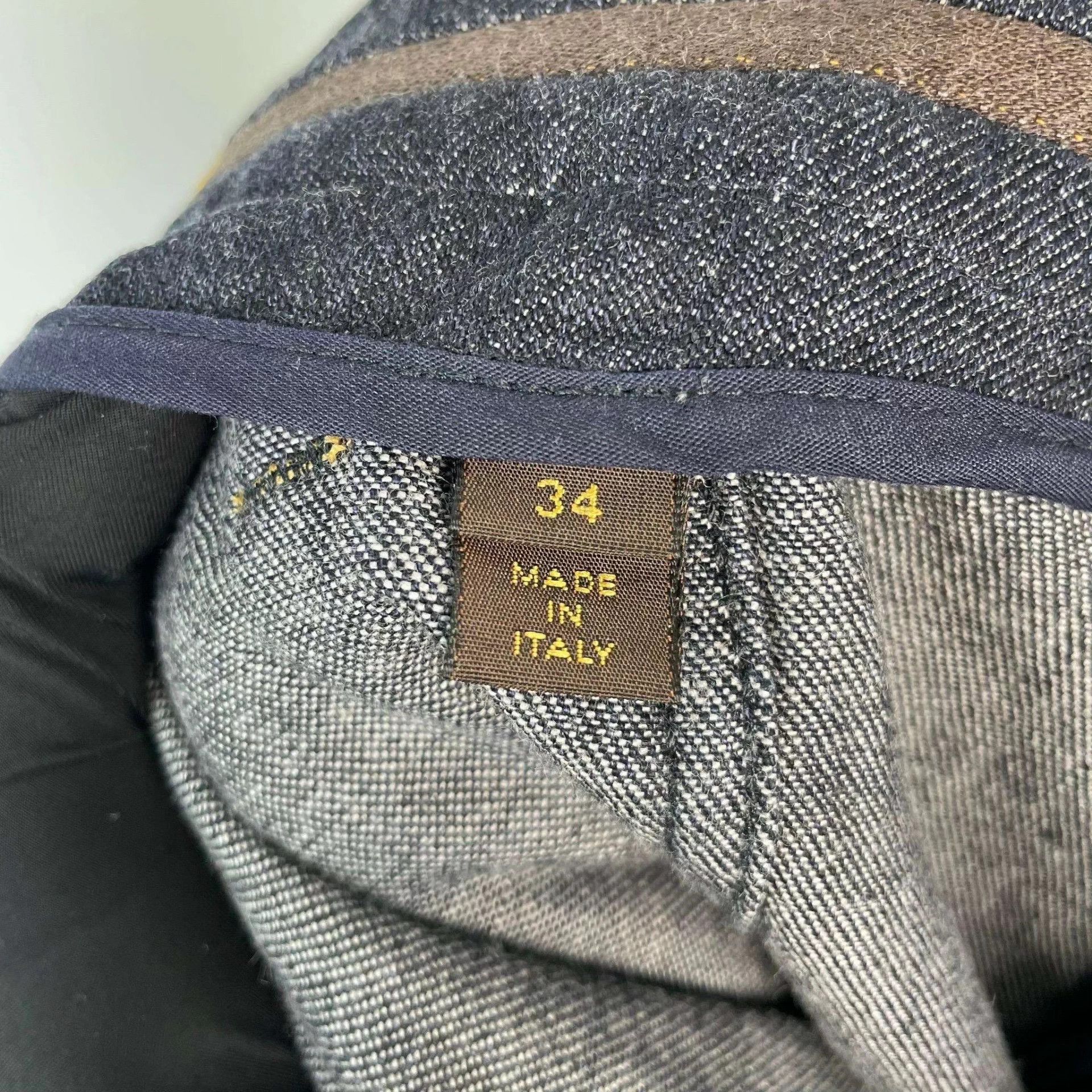 Louis Vuitton LV Wide-Leg Jeans 34 Blue A no extras Size 25" / US 0 / IT 36 - 4 Thumbnail