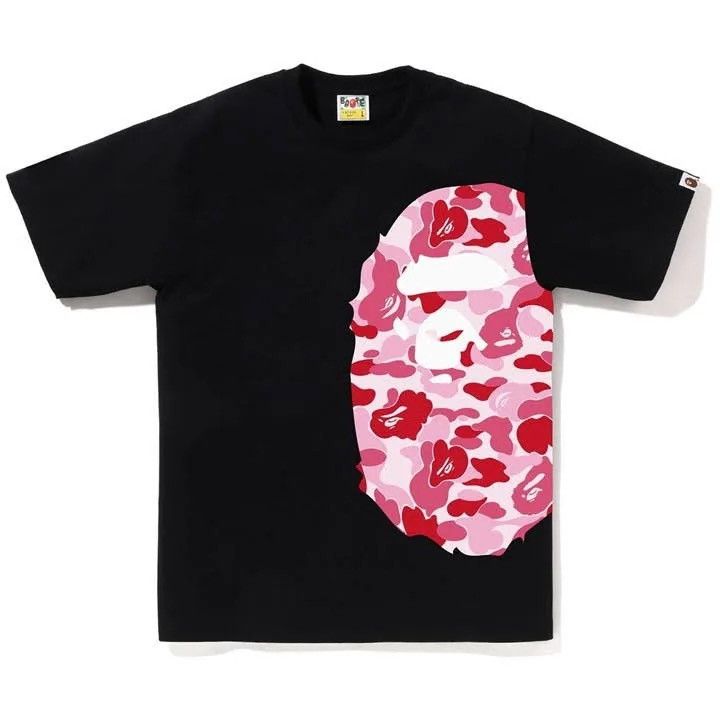 image of Bape Abc Camo Side Big Ape Head Tee in Black, Men's (Size 2XL)