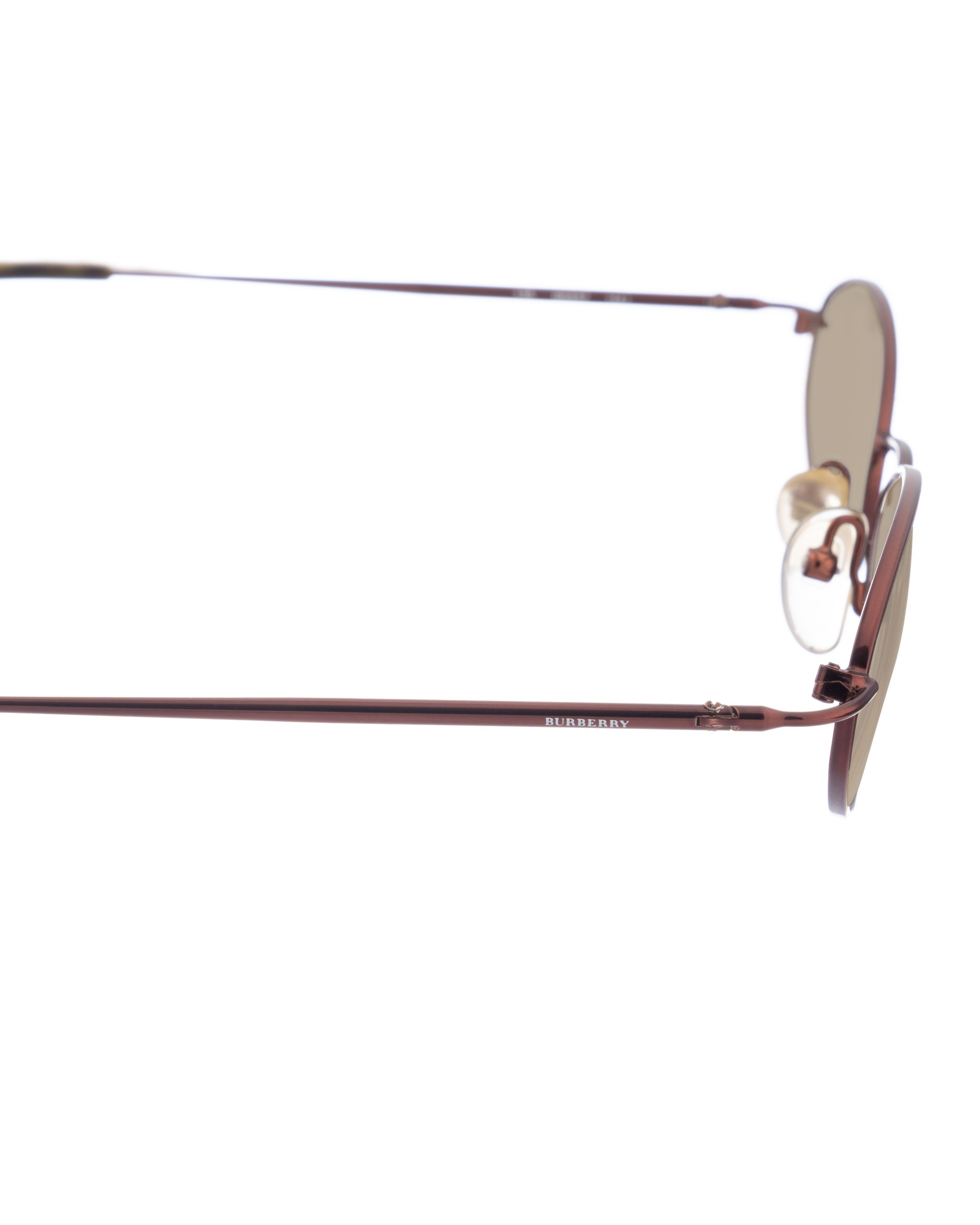 Burberry Burberry 00s Deep Purple Metal Oval Sunglasses Size ONE SIZE - 2 Thumbnail