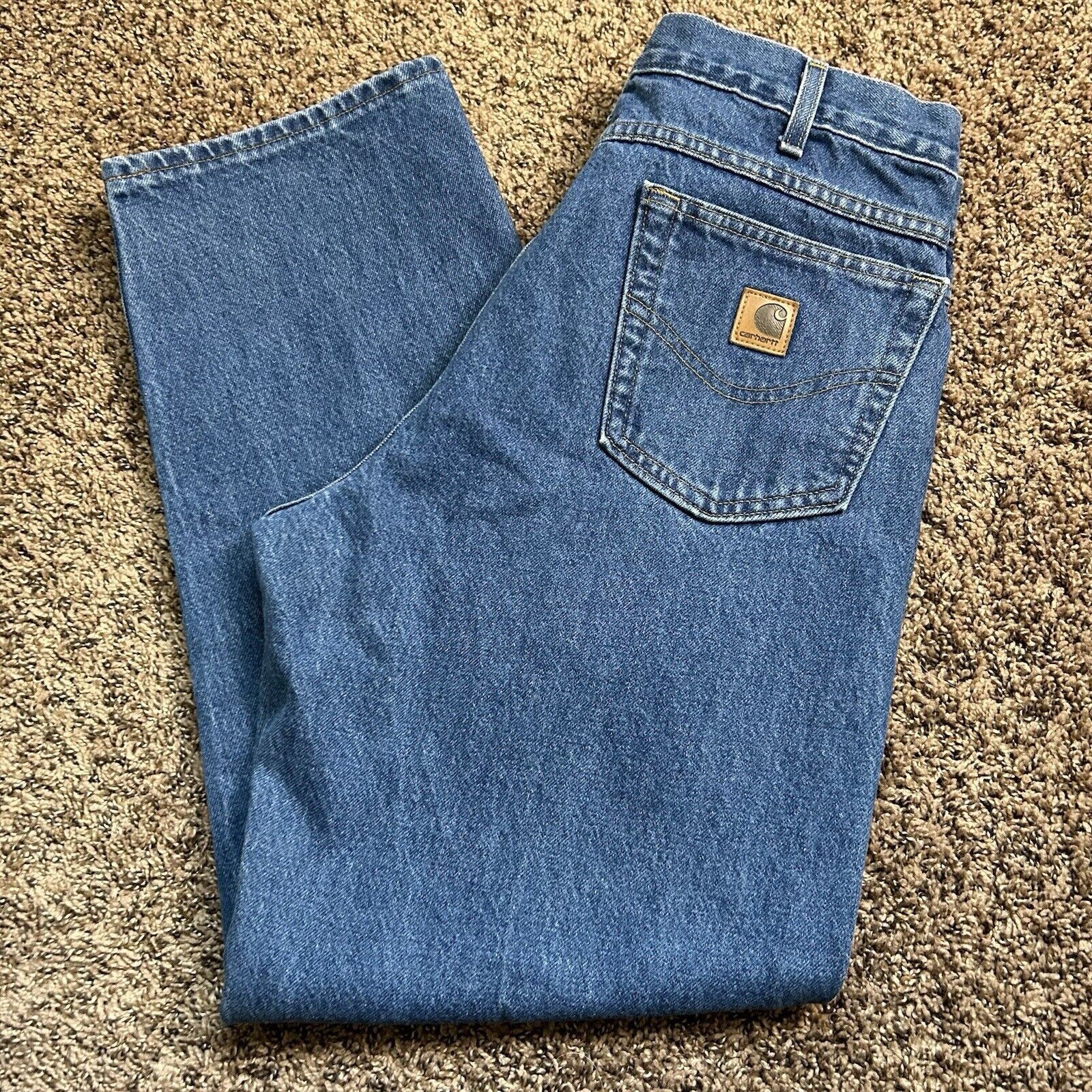 Carhartt Carhartt B160 DST Jeans 36x30 Relaxed Fit Straight Leg Denim Size US 36 / EU 52 - 11 Thumbnail