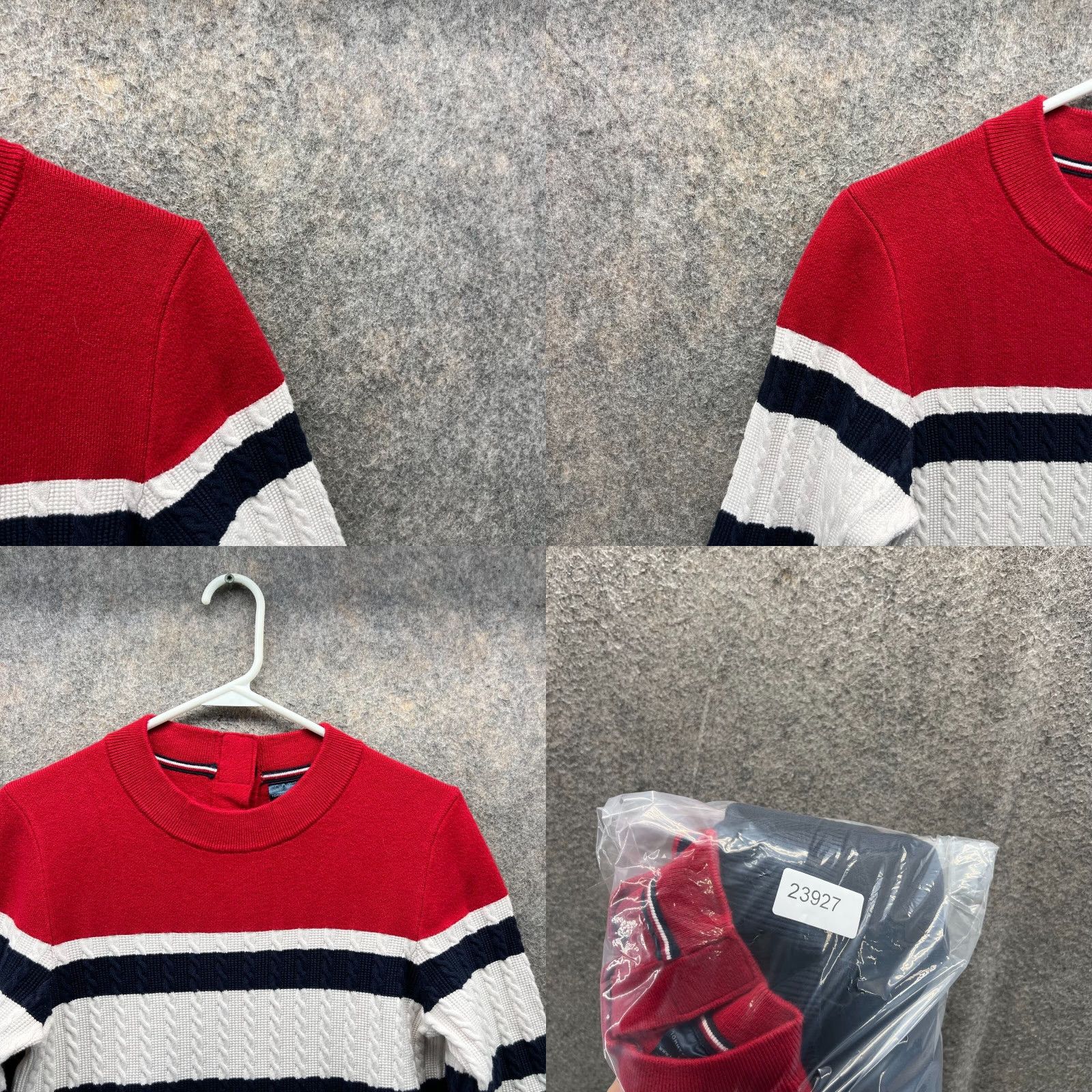 Tommy Hilfiger VINTAGE Tommy Hilfiger Dress Sweater Women Large Red Crewneck Long Sleeve Fleece Dress Size L / US 10 / IT 46 - 8 Thumbnail