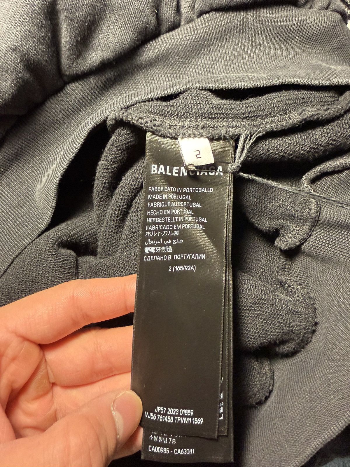 Balenciaga Balenciaga Paris Tropical Oversized Hoodie ‘Black/White’ Size US M / EU 48-50 / 2 - 8 Thumbnail