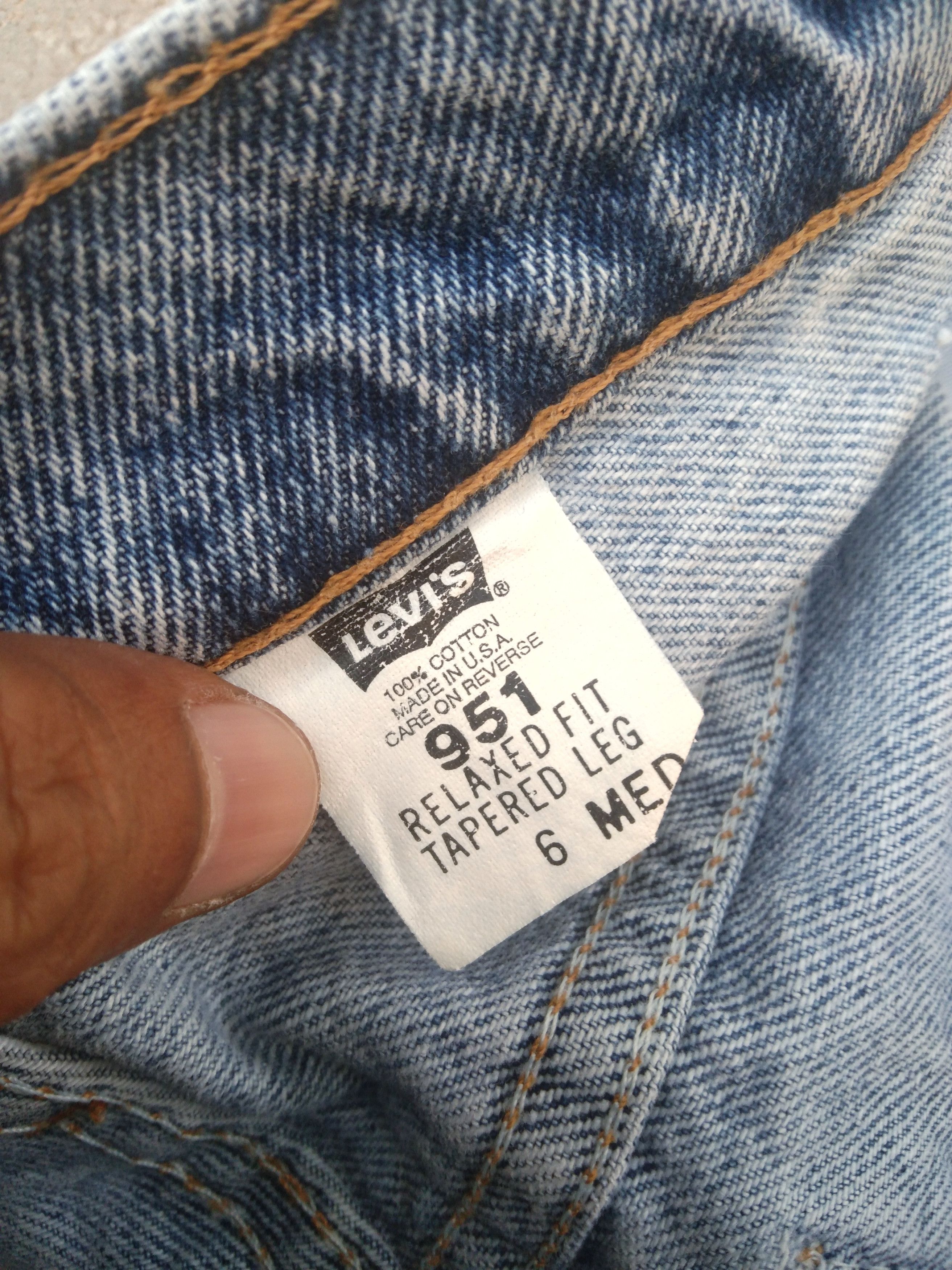 Levi's 90s Vintage Levi's Jeans 951 Orange Tab Made In USA 27x30.5 Size US 27 - 6 Thumbnail