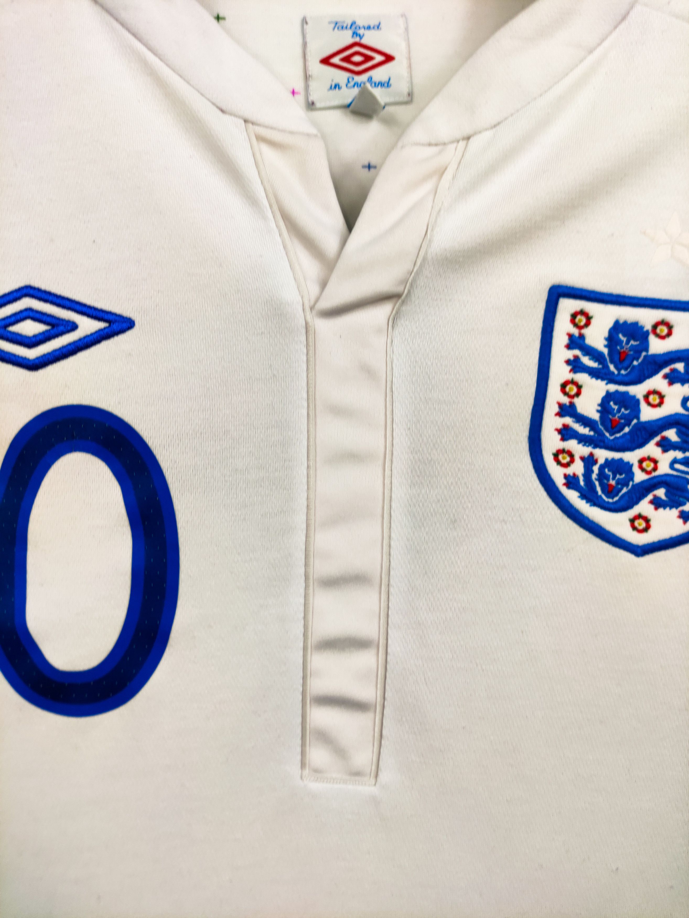 Umbro Wayne Rooney #10 England 2011 Home Umbro Blokecore Vintage Size US S / EU 44-46 / 1 - 21 Thumbnail