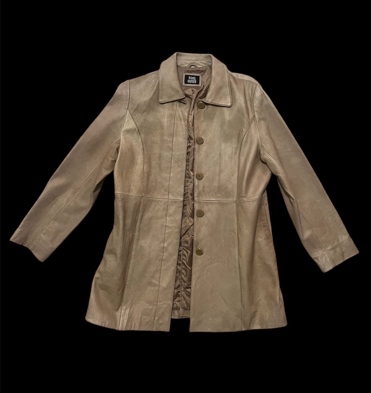 Japanese Brand RARE VINTAGE JAPAN RANG MUSEE LEATHER COAT JACKET Size US M / EU 48-50 / 2 - 1 Thumbnail