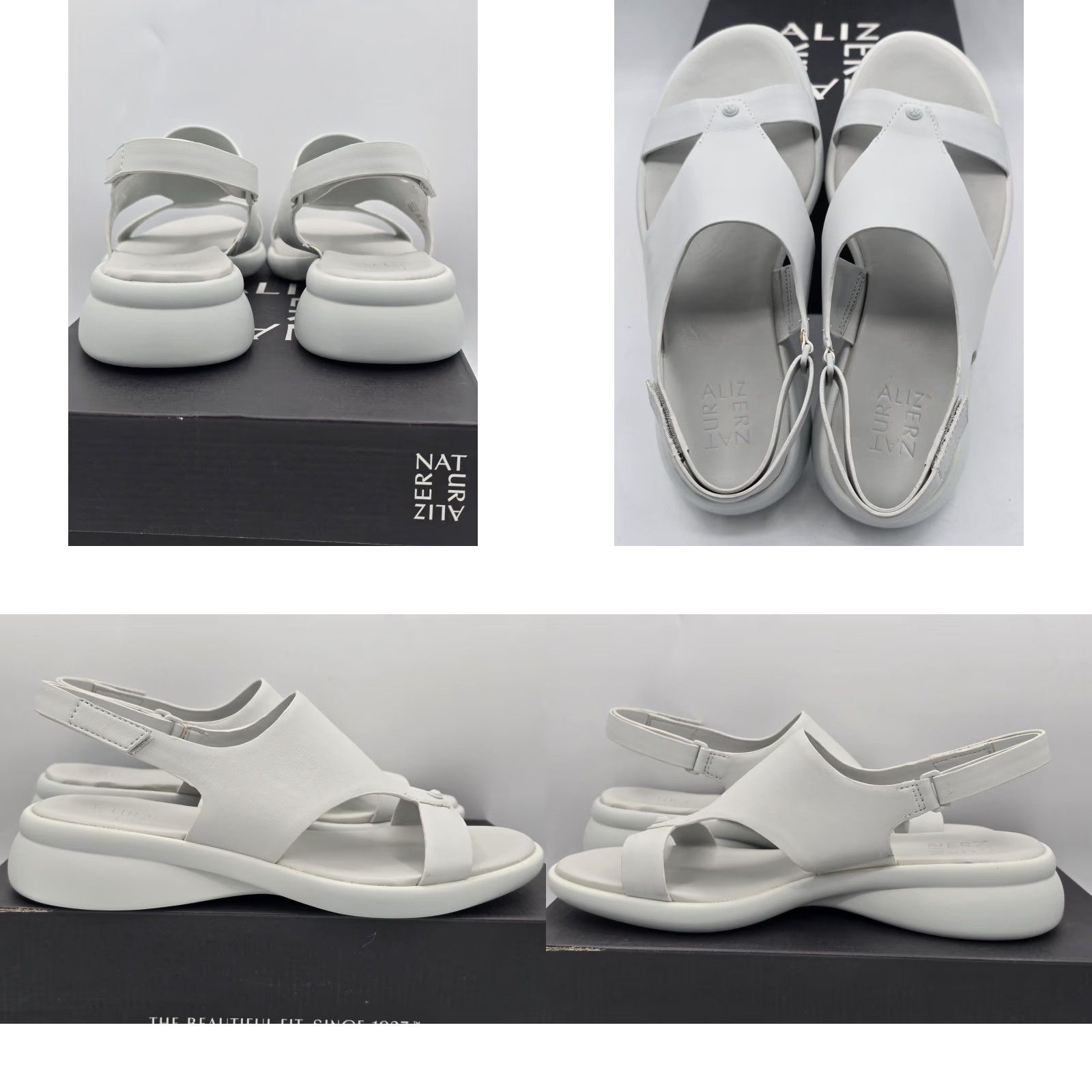 Naturalizer Naturalizer Lillian Slingback Sandal Mist Grey 8 WIDE Women Shoes Womens Sandal NIB Size US 8 / IT 38 - 8 Thumbnail