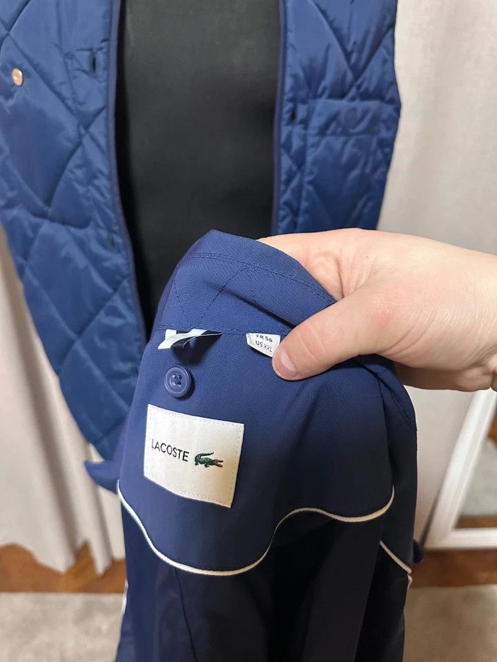 Lacoste Lacoste Men's Navy Blue Raincoat Trench Sz XXL Size US XL / EU 56 / 4 - 14 Thumbnail